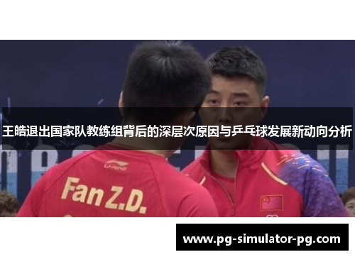 王皓退出国家队教练组背后的深层次原因与乒乓球发展新动向分析 王皓退出国家队教练组背后的深层次原因与乒乓球发展新动向分析